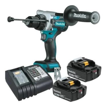 Imagem de Furadeira Parafusadeira de Impacto Makita 2 Baterias 18v 5ah Dhp486z B