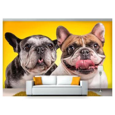 Imagem de Papel De Parede Animais Casal Cachorros 3D Anm152 - Você Decora