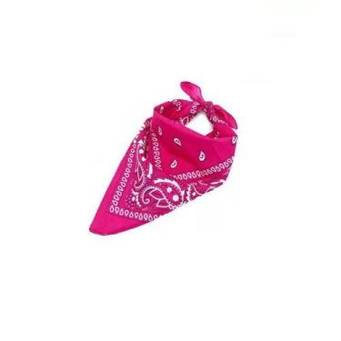 Imagem de Bandana Faixa Lenço Rosa Pink  Cabelo Unissex Poliéster - Lynx produçõ