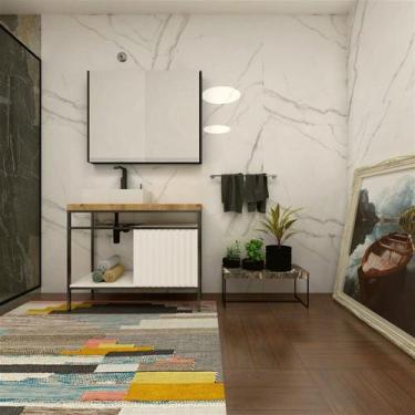 Imagem de Gabinete de Banheiro Frame 100cm - Mazzu