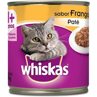 Imagem de Kit 02 latas whiskas adulto pate frango 290gr lt
