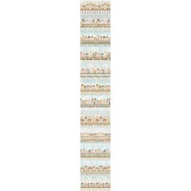 Imagem de Tecido Estampado para Patchwork - Houses : Barrado de Casinhas (0,50x1
