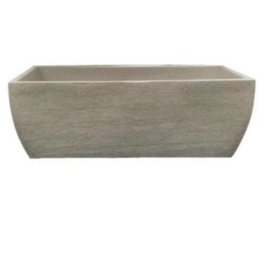 Imagem de Vaso Planta 80x30 Jardineira Floreira Polietileno - BGPLASTICOS, AREIA