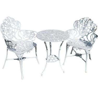 Imagem de Conjunto de Cadeiras Alumínio Para Varanda Jardim Sacada - Nossa Kasa 