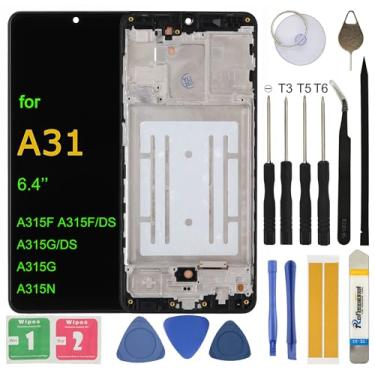 Imagem de UYGHHK Substituição de tela LCD para Samsung Galaxy A31 SM-A315F A315F/DS A315G/DS A315G A315N 16.3 cm Display LCD Touch Screen Digitalizador com moldura de ferramentas de reparo