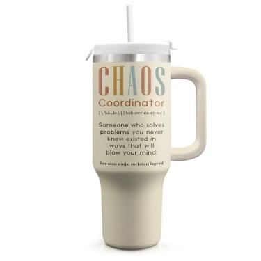 Imagem de Pandzee Presentes para mulheres - Chaos Coordinator aniversário Natal presente de dia das mães para mãe irmã melhor amiga chefe colega de trabalho gerente professor assistente - presente engraçado