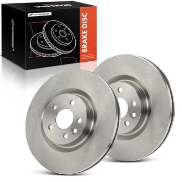 Imagem de A-Premium Rotores de freio a disco ventilados dianteiros de 12,80 polegadas (325 mm) compatíveis com modelos selecionados Land Rover e Jaguar - Discovery Sport 2015-2019, Range Rover Evoque 2016-2018,