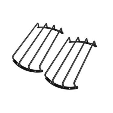 Imagem de Partuto 2 peças de reposição de 25,4 cm de metal preto para grade de barra de carro para subwoofer para alto-falante