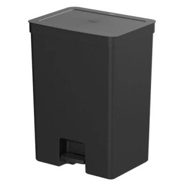 Imagem de Lixeira Trium OU com Pedal 50 Litros Preta