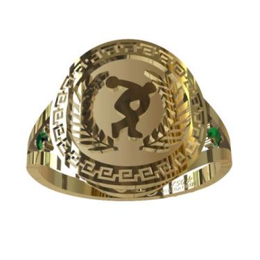 Imagem de Anel de Formatura Educação Física em Ouro 18K - Vieira Cruz Joias, 33,