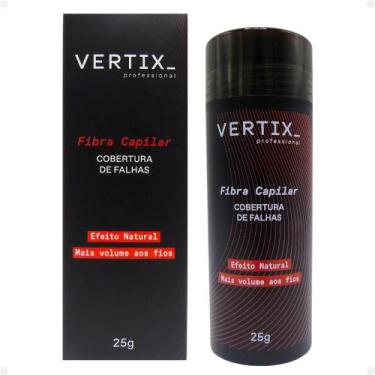 Imagem de Fibra Capilar Vertix Cobertura de Falhas Castanho Escuro Cód.2812 25g 