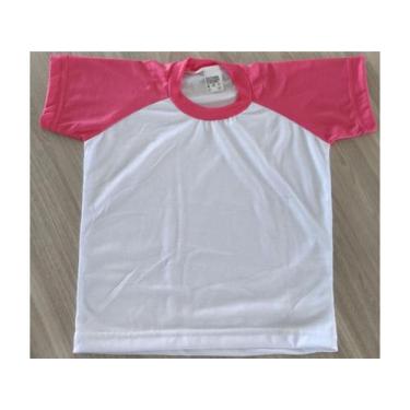 Imagem de Camiseta Raglan Juvenil Manga Curta Rosa Choque - Del France, 14