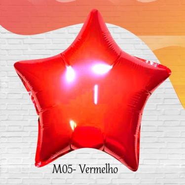 Imagem de Balão Estrela Metalizada 21cm- Estrelas, Decoração Festa Galáxia, Astr