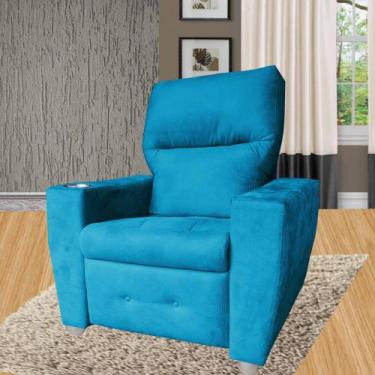 Imagem de Poltrona Do Papai e Mamae Reclinavel Emily - Beatriz  Decor, TURQUESA