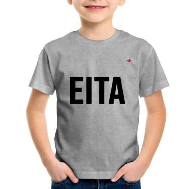 Imagem de Camiseta Infantil Eita - Foca na Moda, Cinza, 6