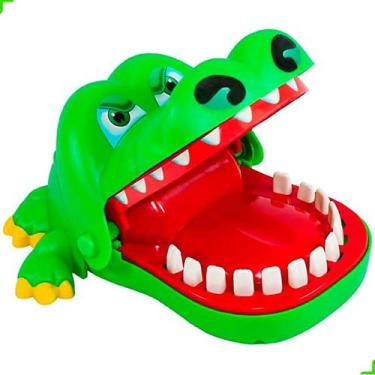 Imagem de Jacaré Brinquedo Jogo Desafio Dentista Morde Dedos Crocodilo Brinquedo