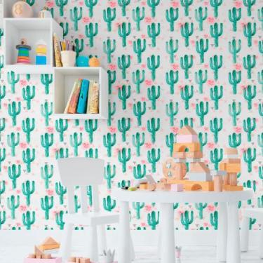 Imagem de Papel de Parede Adesivo Cactos N011108 0,58x2,5M - Adesivo BR