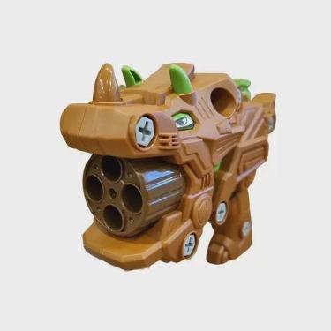 Imagem de Lançador Infantil Desmonta e Monta Dino Darts Tr 20 Dardos. - toys
