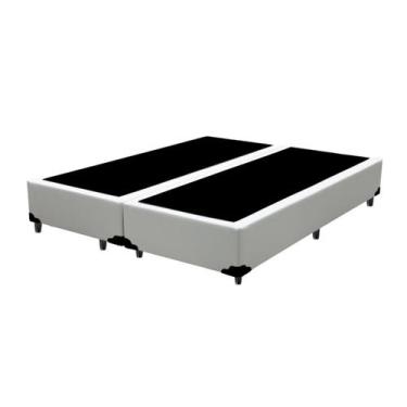 Imagem de Box Cama Queen Madeira Resistente Branco - FácilPedido