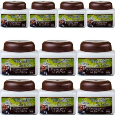 Imagem de Creme Hidratante San Jully Castanha da Índia Pote 240g Kit 10 Unidades