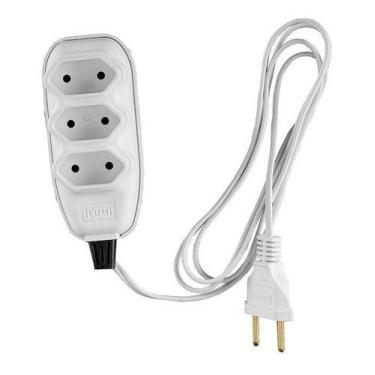 Imagem de Extensão 1.5 Mts Ilumi 2 Polos 0.75 Branca Blister