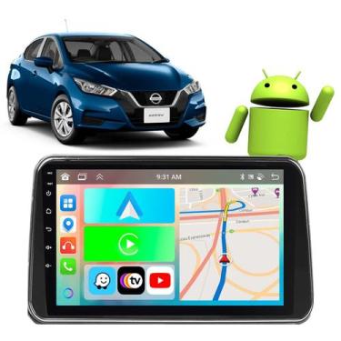 Imagem de Kit Multimidia Android Versa 2021-2023 9 Pol Carplay GPS - E-Carplay, 