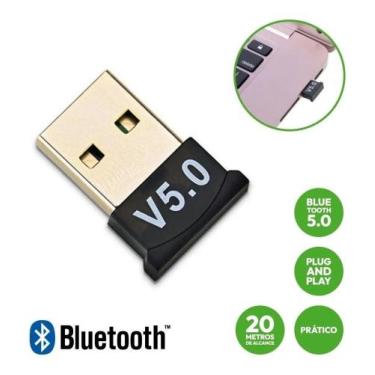 Imagem de Receptor Adaptador Usb Bluetooth 5.0 Plug And Play Note Pc Wireless - 