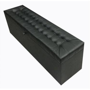 Imagem de Calçadeira Baú Laís 160 Para Cama de Casal Queen  - Negromonte Store, 