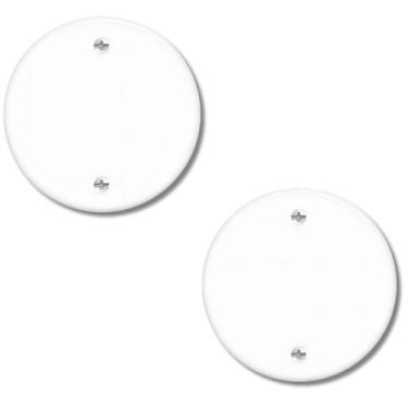 Imagem de Kit Com 2 Placas Espelho Redonda Cega 3x3 - Fame Blanc 3