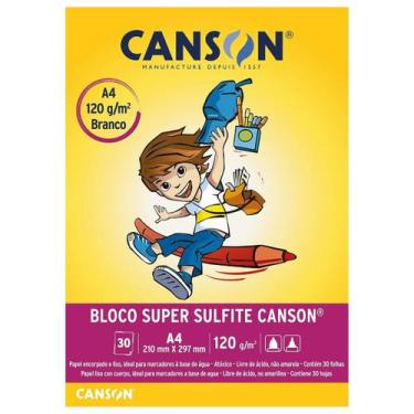 Imagem de Bloco de Papel Super Sulfite A4 Canson 120g 