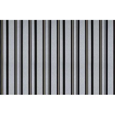 Imagem de Papel de Parede Texturizado Listrado Metalizado (0,53m x 10m) - Dero D