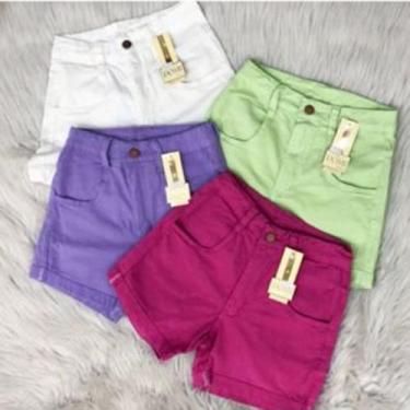 Imagem de Shorts Jeans Tingido 9229 - Doutoras Modas , Rosa pink, M