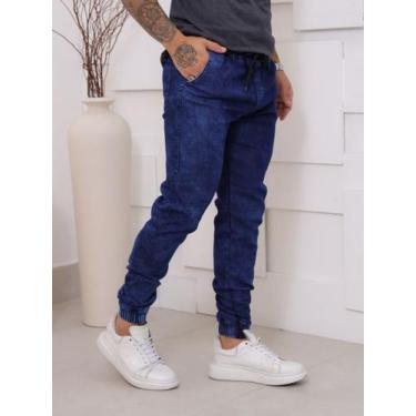Imagem de Calça Jogger Masculina Camuflada Jeans Com Punho Elástico - Tbasics, G