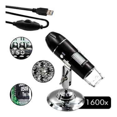 Imagem de Microscópio Digital Usb Zoom 1600X Camera 2.0Mp Profissional