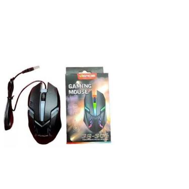 Imagem de Mouse Gamer Com Fio Rgb Jogos Computador 1200 Dpi Sb-s06 - Verde