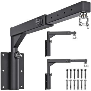 Imagem de Dolibest Suporte de parede para saco pesado, gancho de saco de pancadas resistente, suporte de saco de boxe ajustável para casa, academia, ambientes internos e externos, (capacidade de 362 kg)