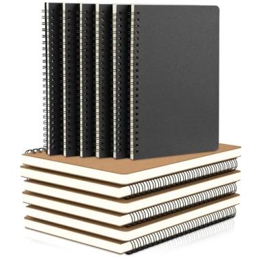 Imagem de EUSOAR Caderno de capa dura, 12 pacotes A5 14 x 21 cm, 120 páginas, caderno pautado em espiral, bloco de anotações, caderno de anotações, caderno de notas para estudantes, escritório, negócios,