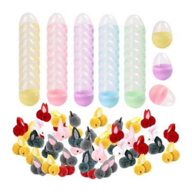 Imagem de shamjina Ovos de Páscoa recheáveis, decorações, caixas de embalagem de presente, ornamentos coloridos para sala de aula, recompensas, festa, sacolas de, 48 Unidades