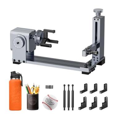 Imagem de LONGER O extensor rotativo (com elevação) é ideal para gravar objetos cilíndricos, copos de vinho e irregulares. Compatível com Nano, Nano Pro, Ray5, B1 e a maioria dos outros gravadores a laser.