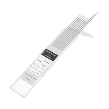 Imagem de HARFINGTON 10 eletrodos de tungstênio para soldagem TIG 1/40.6 cm x 17.8 cm 0.7-0.9% zircônio para soldagem de aço inoxidável, liga de alumínio magnésio, fabricação de automóveis aeroespaciais, branco