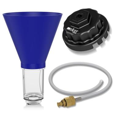 Imagem de Moker Chave de filtro de óleo, mangueira de drenagem e funil de óleo do motor para motores Toyota e Lexus 2.0L - 5.7L