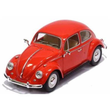Imagem de Miniatura Volkswagen Fusca Clássico 1967 Vermelha 1:24 - Kinsmart