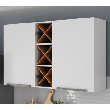 Imagem de Armário Aéreo 2 Portas 2 Prateleiras Favorita - Zanzini