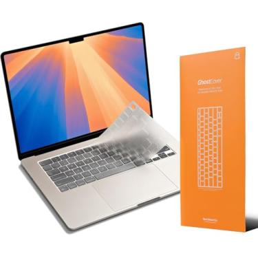 Imagem de Protetor de teclado GhostCover FlexType Premium para digitação de alto desempenho, compatível com MacBook Pro 14/16 MacBook Air 13/15 M5/M4/M3/M2/M1 Pro/Max 2021-2025, layout de teclado dos EUA