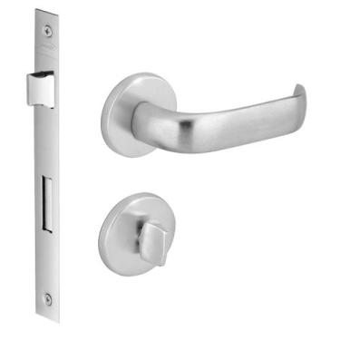 Imagem de Fechadura Duna 2 Banheiro 55mm Cromo Acetinado M0915Z R0069 BZ1952 Ima