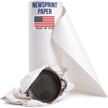 Imagem de Paclord Rolo grande de papel de jornal de 61 cm x 3,4 m - Extra 11,8 kg de espessura - Economia de dinheiro equivalente a 1000 folhas de papel de jornal de 45,7 x 43,2 cm - para embrulhar, enviar,