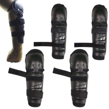 Imagem de Joelheira Cotoveleira Articulada Moto Trilha Bike Motocross Ciclista E