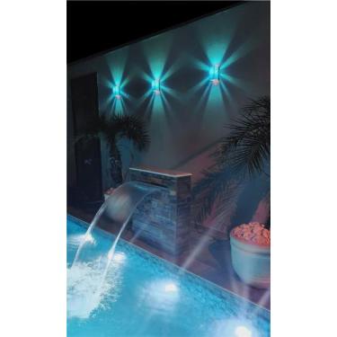 Imagem de Kit com 3 Arandela de Parede + Lente Colorida Com Lâmpada Led - Metais