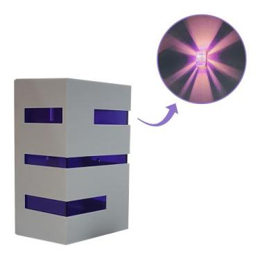 Imagem de Kit com 2 Arandela de Parede + Lente Colorida Com Lâmpada Led - Metais