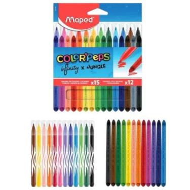 Imagem de Lápis De Colorir Infinito Canetinhas Hidrocor Maped 